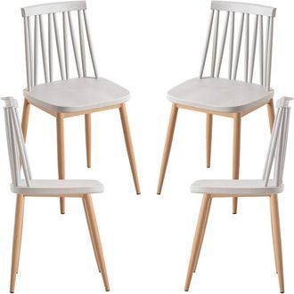 Regalos Miguel Regalos Miguel - Packs Sillas Comedor - Pack 4 Sillas Tilba - Gris claro