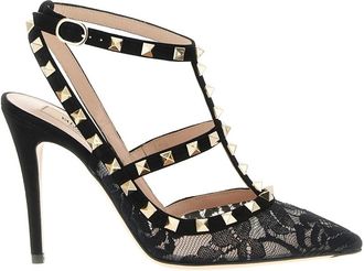 Valentino Garavani Black Rockstud Heels
