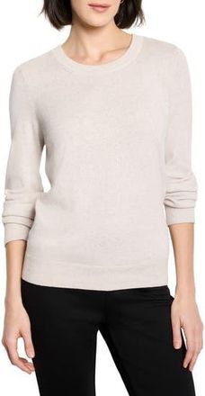 Nic+Zoe Pure Cotton Crewneck Sweater in Sugar Cookie at Nordstrom Rack, Size X-Large