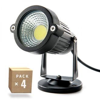 GreenIce Greenice - Pack 4 Focos Led Jard&iacute;n 5w 421lm 2700&ordm;k 40.000h [sl-sl-c12-5w-ww-pk4-ap]