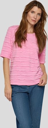 Rabe T-Shirt RABE, Damen, Gr. 36, krokus, Jersey, Obermaterial: 68% Viskose, 28% Polyester, 4% Elasthan, regular fit normal, Rundhals, Shirts T-Shirt, mit 
