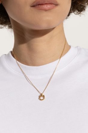 Ferragamo Necklace With Charm, Womens, Gold