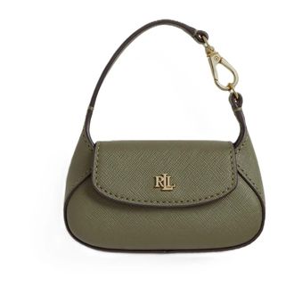 Ralph Lauren Crosshatch Medium Schylar Schoudertas - Dames - Tassen - Groen - Maat: ONE Size Zijde