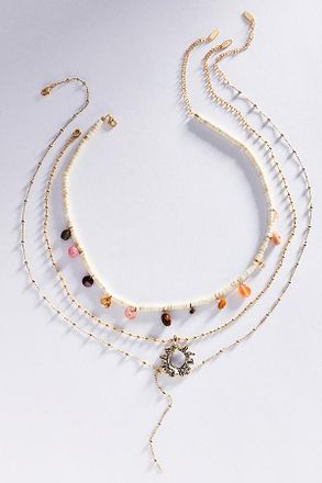 Anthropologie Shades of Sea Layering Necklaces