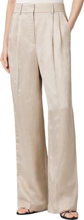 AllSaints Helena Pleated Pants in Stone at Nordstrom, Size 10 Us