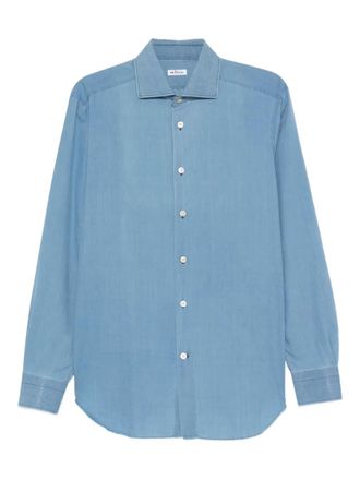 Kiton buttoned cotton shirt - men - Cotton - 43 - Blue
