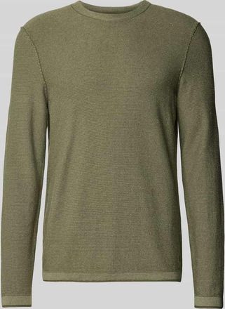 Marc O'Polo Regular Fit Strickpullover aus Baumwoll-Viskose-Leinen-Mix in Mint, Gr&ouml;&szlig;e M