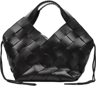 Dragon Diffusion 4cm Diagonale Bandjes Tas - Dames - Handtassen - Zwart - ONE Size - Leer - Tassen