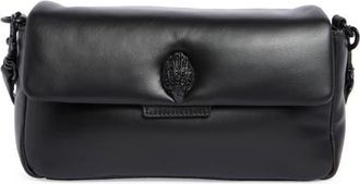 Kurt Geiger Oxford Leather Shoulder Bag in Black at Nordstrom