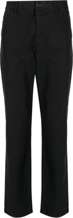 Paul Smith embroidered-logo slim chinos - men - Organic Cotton/Elastane - 30 - Black