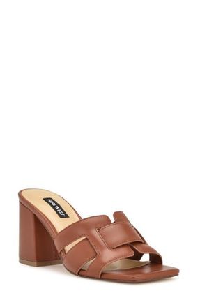 Nine West Kaelyn Sandal in Medium Brown 212 at Nordstrom, Size 9.5