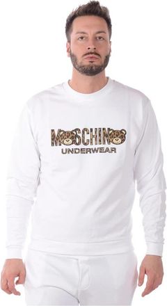 Moschino Capuchontrui - Heren - Longsleeves - Wit - L - Tops