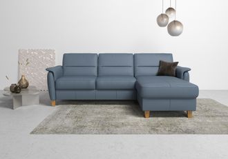 HOME AFFAIRE Ecksofa »Palmera L-Form, B: 244 cm« optional Bettfunktion & Bettkasten, Federkern