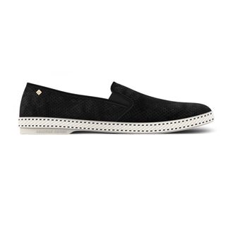 Rivieras Shoes Suede Slip-On Loafer in Black at Nordstrom, Size 37