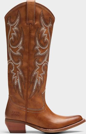 Frye and Co. Womens Irlene topstitched cowboy boots