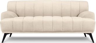 CXL by Christian Lacroix Sofá 2 plazas de terciopelo beige claro