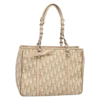 Dior Pre-owned Handbags, female, Beige, Size: ONE SIZE Pre-owned Vintage Tote Bag