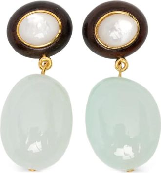 Lizzie Fortunato Orecchini pendenti Laurel - Blu