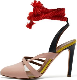Malone Souliers x Roksanda Pumps con nodo 100mm 2024 - Toni neutri