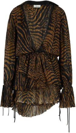 Blumarine Brown Viscose Dress