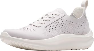 Clarks Womens Solevana Style CloudSteppers Sneaker, Off White Nubuck, 7 UK