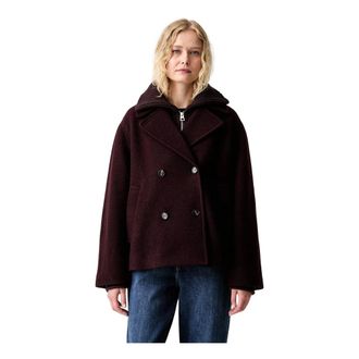 Marc O'Polo Abrigo cruzado tipo peacoat - Jackets - Mujer - Marr&oacute;n - M