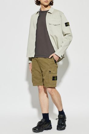 Stone Island Cargo Shorts, Mens, Green