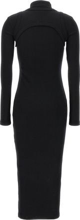 Off-white Cut-Out Ribbed Cotton Bodysuit - Black