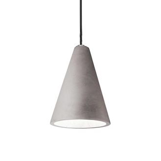 Netlighting Oil 1 Light Ceiling Pendant Cement Grey E27