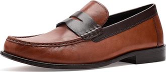 Johnston & Murphy Humphrey Penny Loafers Mens Shoes Tan/Brown Full Grain : 10.5 M (D), Leather