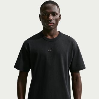 Nike Mens Nike Sportswear Premium Essentials T-Shirt in Black | IH1121-010