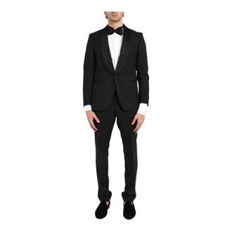 HUGO BOSS Kostuums, Heren, Zwart, L, Single Breasted Suits