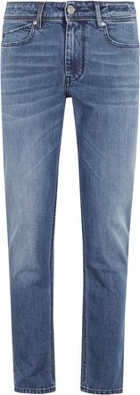 Re-hash Lichte Denim Jeans met 5 Zakken - Heren - Slim Fit Jeans - Blauw - W40 - Denim - Jeans