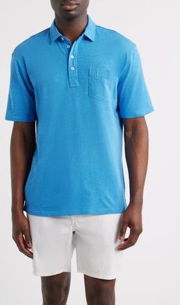 Johnnie-O Heathered Original 2.0 Regular Fit Polo in Venice Blue at Nordstrom, Size Xx-Large