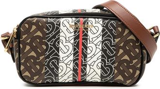 Burberry Pre-owned Burberry TB Monogram E-Canvas Stripe Camera Bag ITPELLUN6LAS