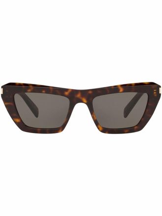 Saint Laurent Eyewear tortoiseshell cat-eye sunglasses - Brown