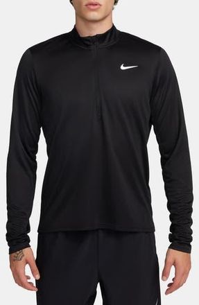 Nike Dri-FIT Half Zip Running Top in Black/Reflective Silver at Nordstrom Rack, Size Xx-Large