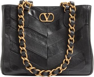 Valentino Tassen, Dames, Zwart, ONE Size, Leer, Small Tote Laseine