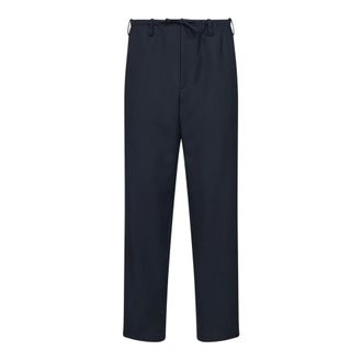 Dries Van Noten Heren, Broeken, Blauw, Maat: M