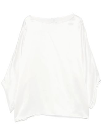Eleventy silk top - White