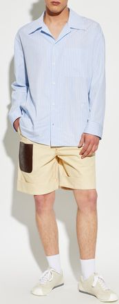 Loewe Shirt With Stripe Pattern, Mens, Light Blue