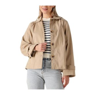 Lollys Laundry Dames, Jassen, Beige, Maat: XL Viscose