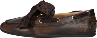 Toral Shoes TL-Nahua Foulard Leopard - Dames - Schoenen - Bruin - Maat: 43 EU Leer