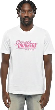 Diesel White Graphic Logo T-Shirt