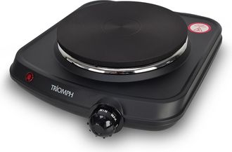 Triomph Placa De Cocci&oacute;n El&eacute;ctrica 1500w Posable Triomph - 1 Chimenea - Negro