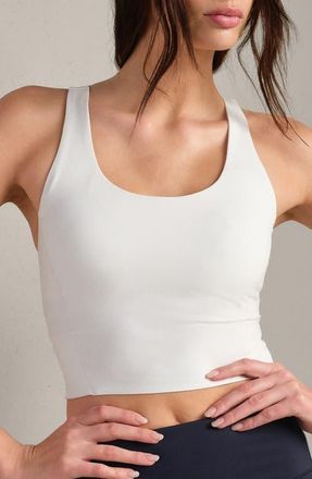 Rhone Revive Scoop Longline Bra in Snow White at Nordstrom, Size Xx-Large