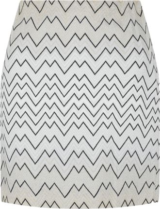 M Missoni Chevron Print Mini Skirt