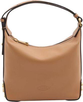 Tod's Studded Mini Shoulder Bag - Dames - Schoudertassen - Bruin - ONE Size - Leer - Tassen