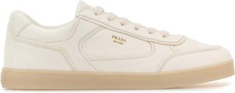 Prada White Leather Sneakers