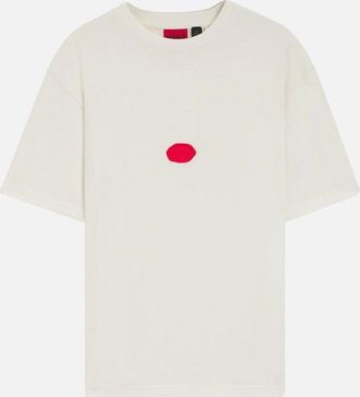 HUGO BOSS Mens HUGO Divis T-Shirt 102 Natural - White - Size: 42